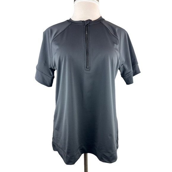 NWT Swim By Cacique Lane Bryant Rashguard Top Quarter Zip SS BLK Plus Size 18/20 - Picture 6 of 11